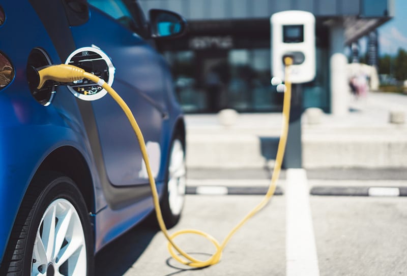 Electric car charging station